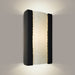 Clouds Matte Black and White Frost Wall Sconce - Wall Sconce