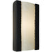 Clouds Matte Black and White Frost Wall Sconce - Wall Sconce
