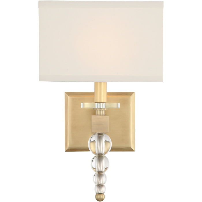 Clover 1 Light Aged Brass Sconce - Wall Sconce