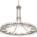 Clover 12 Light Brushed Nickel Chandelier - Chandeliers