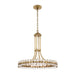 Clover 8 Light Aged Brass Chandelier - Chandeliers