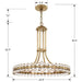 Clover 8 Light Aged Brass Chandelier - Chandeliers