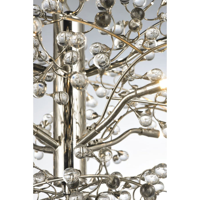 Cluster Polished Nickel LED Chandelier - Chandeliers