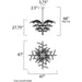 Cluster Polished Nickel LED Chandelier - Chandeliers