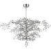 Cluster Polished Nickel LED Chandelier - Chandeliers