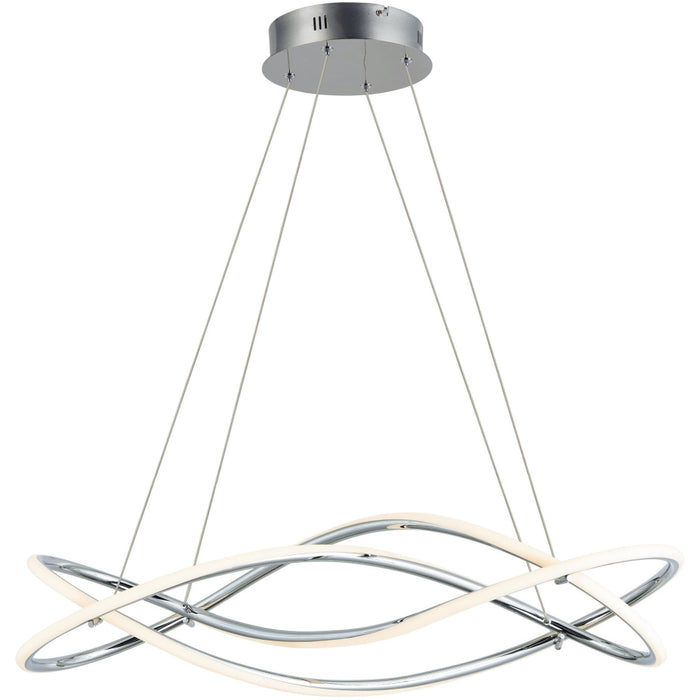 Coaster Polished Chrome LED Single Pendant - Pendants