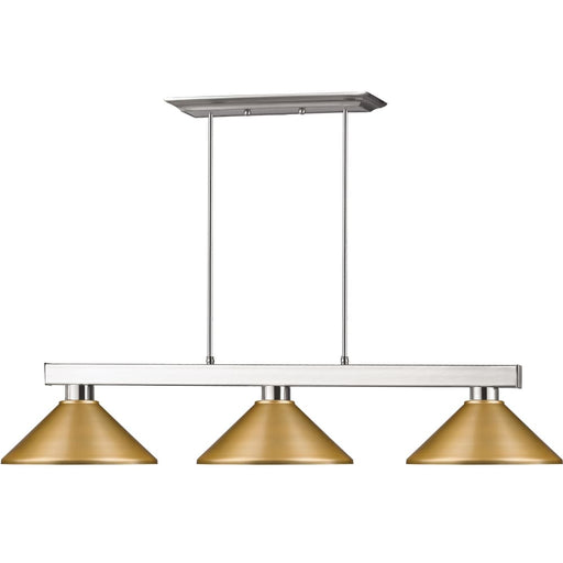 Cobalt Brushed Nickel Island Billiard Pendant | theLightShop
