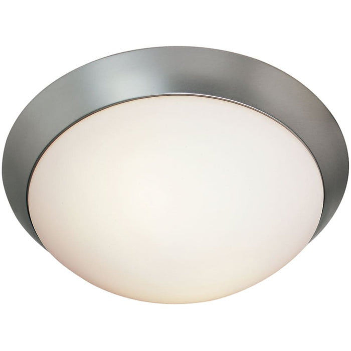 Cobalt Brushed Steel LED FlushMount - Flushmounts