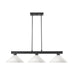 Cobalt Matte Black 3 Light Billiard Pendant 152MB-AMO14 | theLightShop