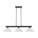 Cobalt Matte Black 3 Light Billiard Pendant 152MB-AWL14 | theLightShop