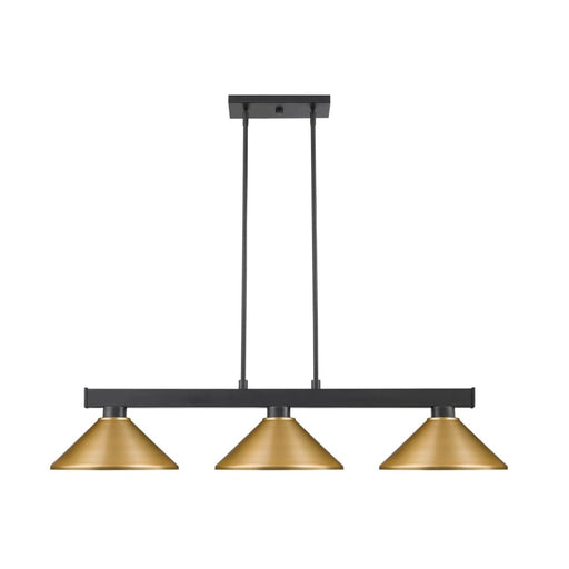 Cobalt Matte Black 3 Light Billiard Pendant | theLightShop