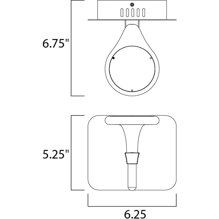 Cobra Polished Chrome LED Wall Sconce - Wall Sconce