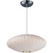 Cocoon Polished Chrome Entry Foyer Pendant - Pendants