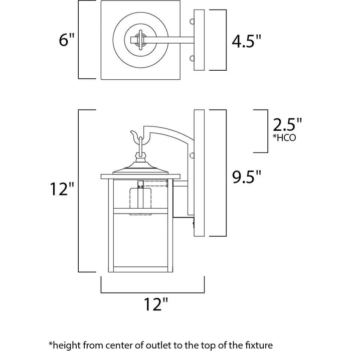Coldwater Black Outdoor Wall Mount - Outdoor Wall Mount