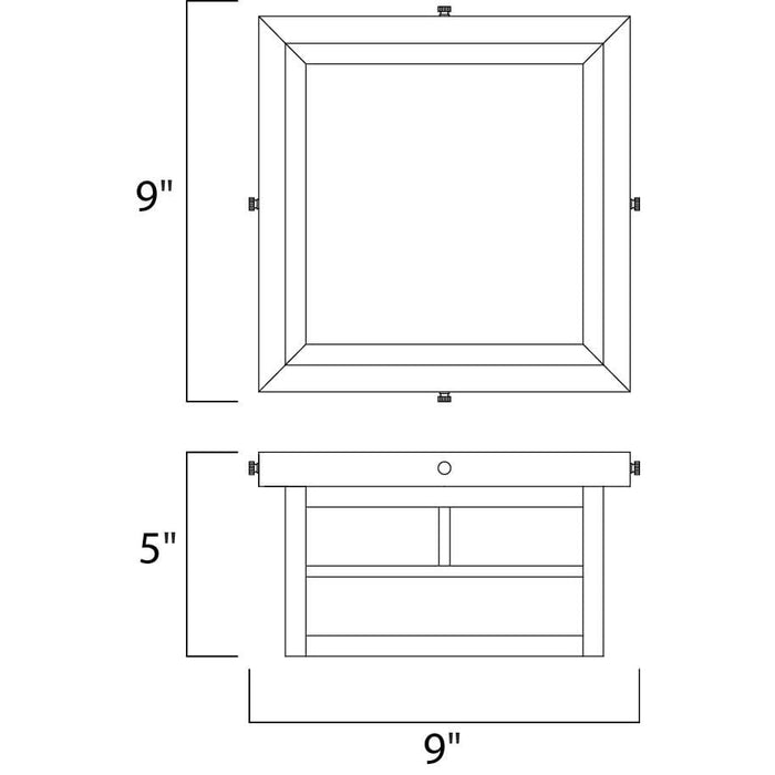 Coldwater Burnished Outdoor Flush Mount - Outdoor Flush Mount