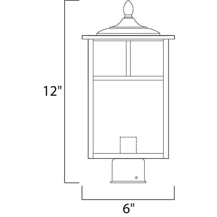 Coldwater Burnished Outdoor Pole/Post Mount - Outdoor Pole/Post Mount