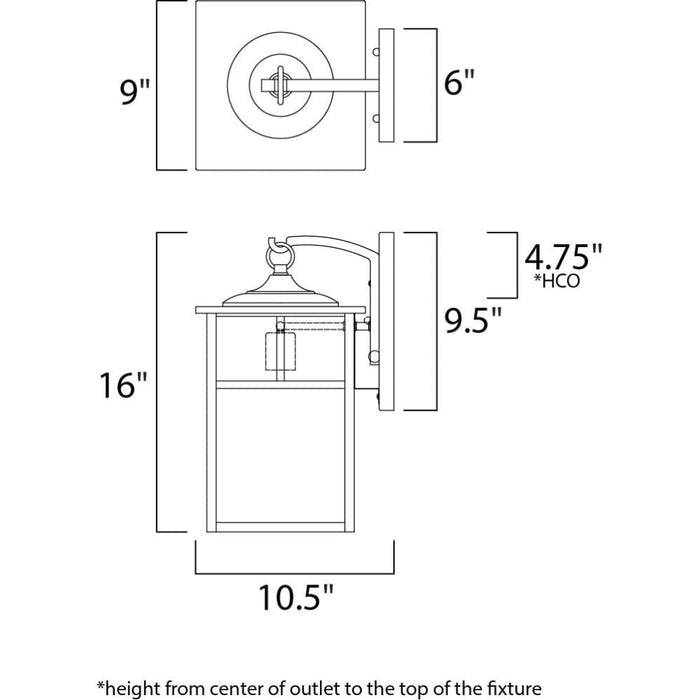 Coldwater Burnished Outdoor Wall Mount - Outdoor Wall Mount