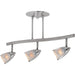 Comet Brushed Steel LED Semi Flushmount - Semi-Flushmounts