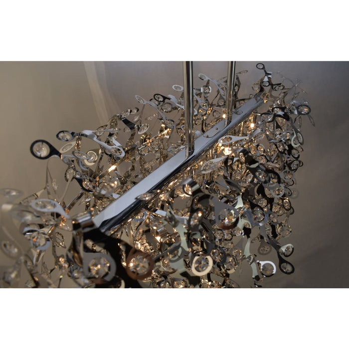 Comet Polished Chrome Linear Pendant - Pendants