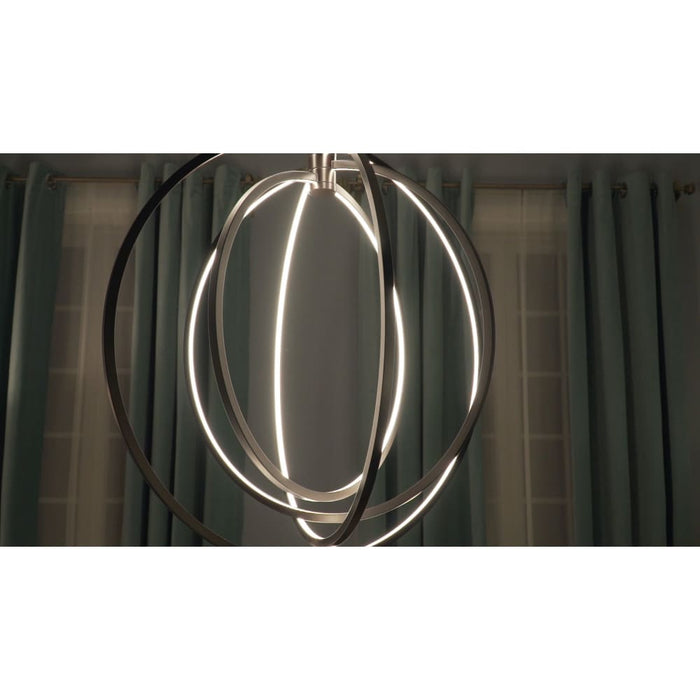 Concentric LED Bronze LED Single Pendant - Pendants