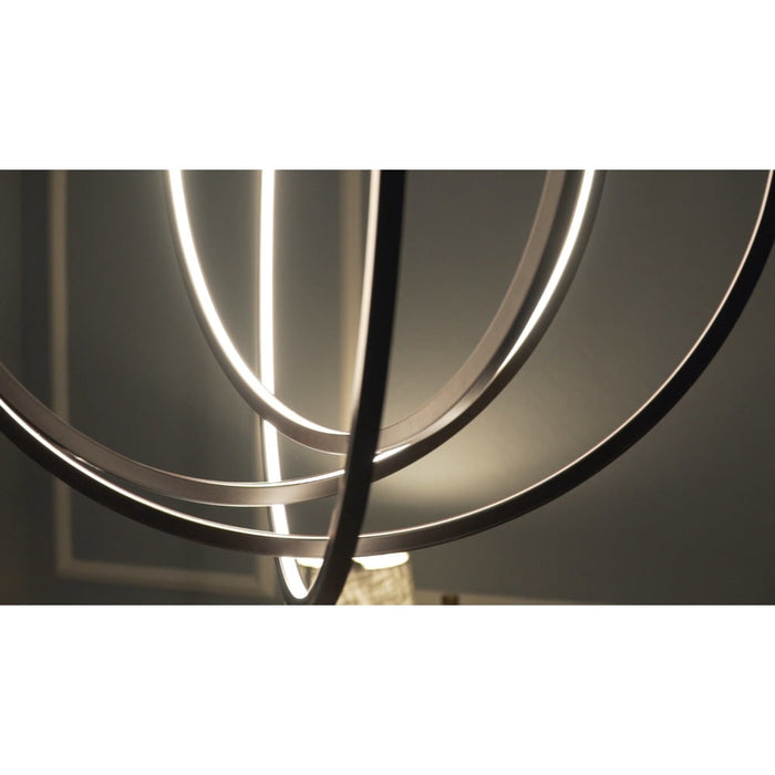 Concentric LED Bronze LED Single Pendant - Pendants