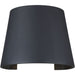 Cone Black LED Outdoor Wall Sconce - Outdoor Wall Sconce
