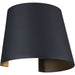 Cone Black LED Outdoor Wall Sconce - Outdoor Wall Sconce