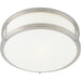 Conga Brushed Steel Flush Mount - Flushmounts