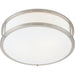 Conga Brushed Steel LED Flush Mount - Flushmounts