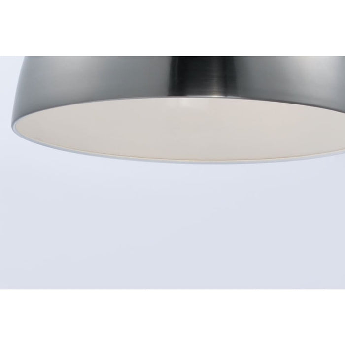 Cora Satin Nickel Single Pendant - Pendants