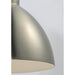Cora Satin Nickel Single Pendant - Pendants