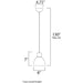 Cora Satin Nickel Single Pendant - Pendants