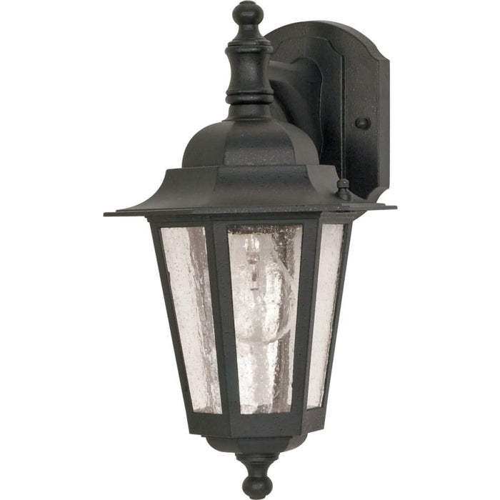 Cornerstone Textured Black Outdoor Wall Lantern - Outdoor Wall Lantern