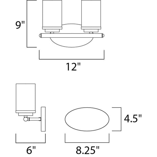 Corona Satin Nickel Bath Vanity - Bath Vanity