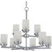 Corona Satin Nickel Chandelier - Chandeliers