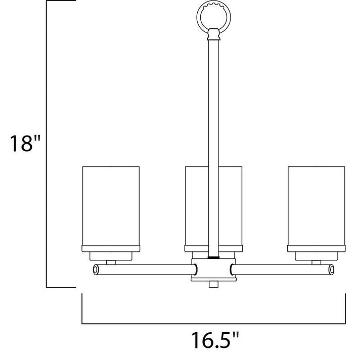 Corona Satin Nickel Chandelier - Chandeliers