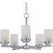 Corona Satin Nickel Chandelier - Chandeliers
