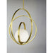 Coronet Satin Brass Single Pendant - Pendants