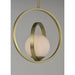 Coronet Satin Brass Single Pendant - Pendants