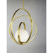 Coronet Satin Brass Single Pendant - Pendants