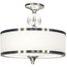 Cosmopolitan Brushed Nickel Semi-Flushmount | theLightShop