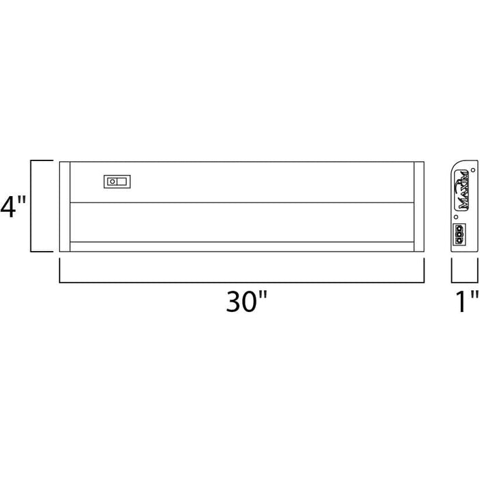CounterMax MX-L120-DL Metallic Bronze LED Under Cabinet - Under Cabinet