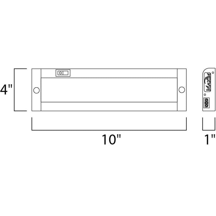 CounterMax MX-L120-EL Anodized Bronze LED Under Cabinet - Under Cabinet