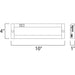 CounterMax MX-L120-EL Anodized Bronze LED Under Cabinet - Under Cabinet
