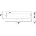 CounterMax MX-L120-EL Anodized Bronze LED Under Cabinet - Under Cabinet
