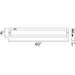 CounterMax MX-L120-EL Brushed Aluminum LED Under Cabinet - Under Cabinet