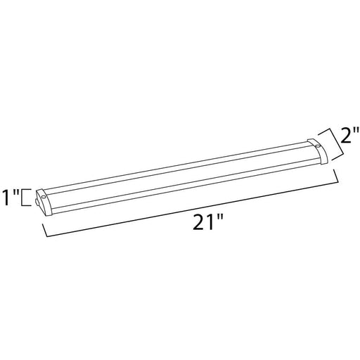 CounterMax MX-L120-LO Anodized Bronze LED Under Cabinet - Under Cabinet