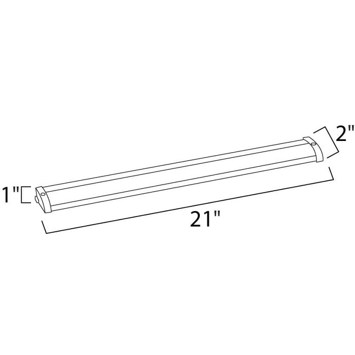 CounterMax MX-L120-LO Anodized Bronze LED Under Cabinet - Under Cabinet
