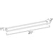 CounterMax MX-L120-LO Anodized Bronze LED Under Cabinet - Under Cabinet