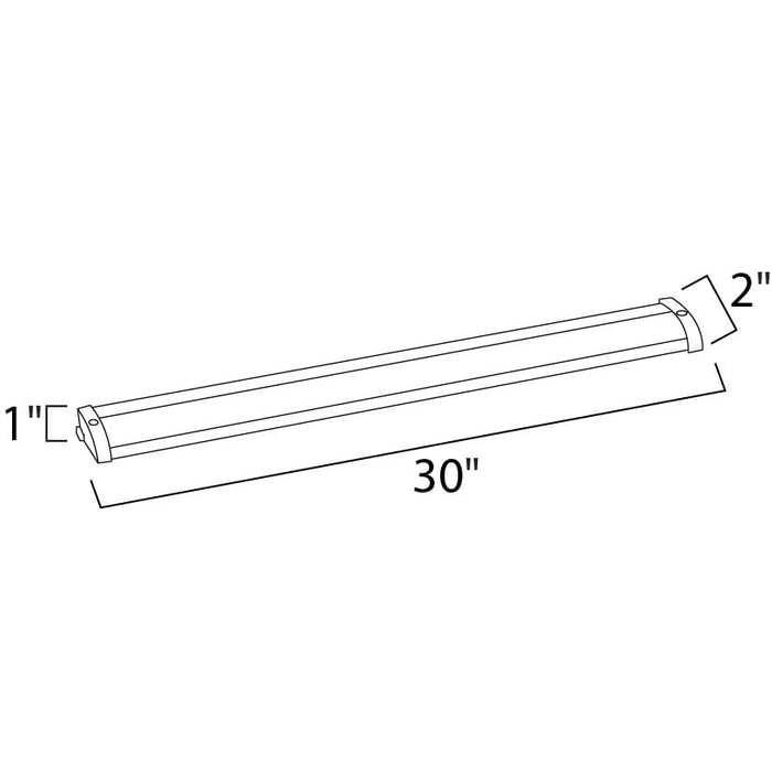 CounterMax MX-L120-LO Anodized Bronze LED Under Cabinet - Under Cabinet
